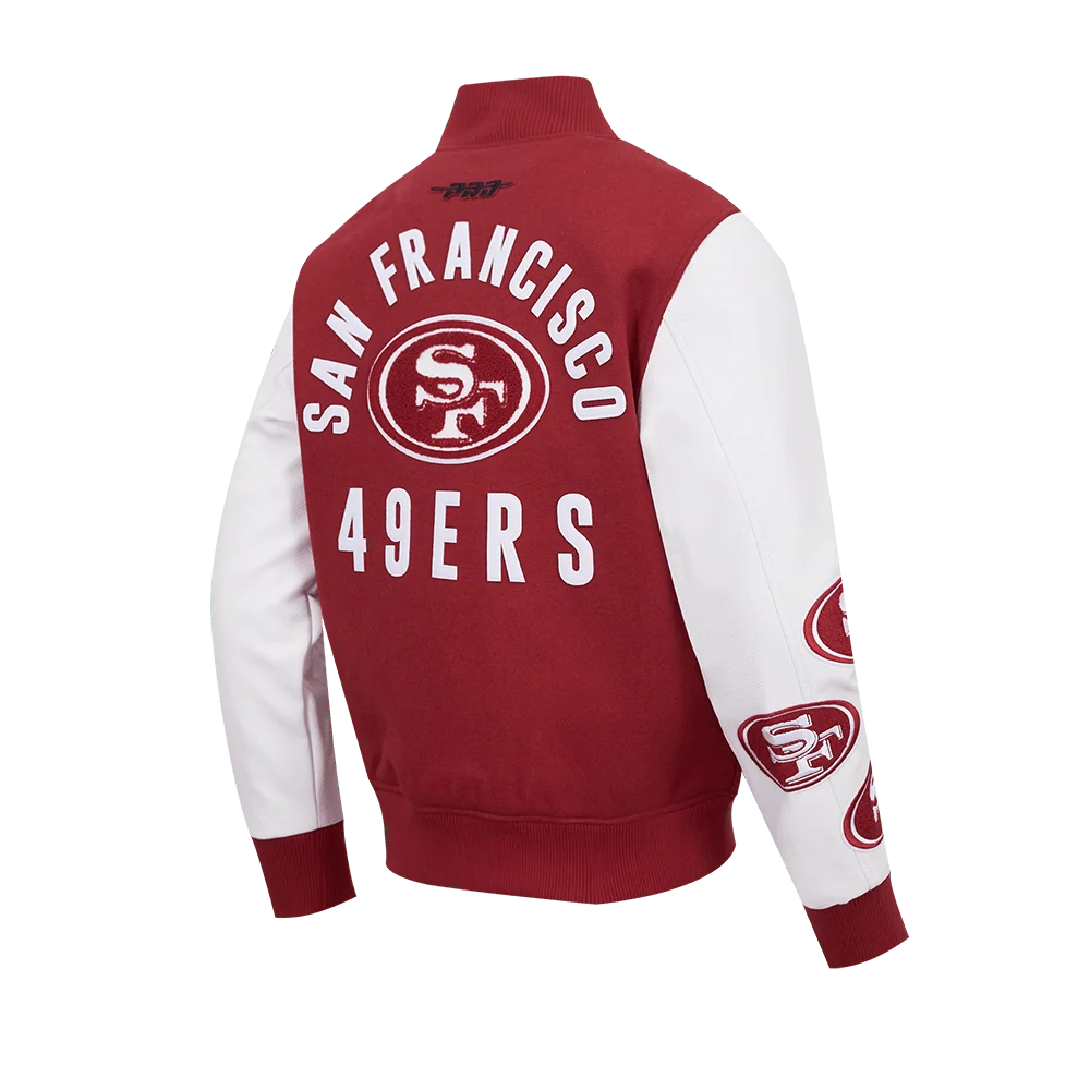Pro Standard - NFL San Francisco 49ers All Pro Men's Varsity Jacket - Red/White