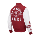 Pro Standard - NFL San Francisco 49ers All Pro Men's Varsity Jacket - Red/White