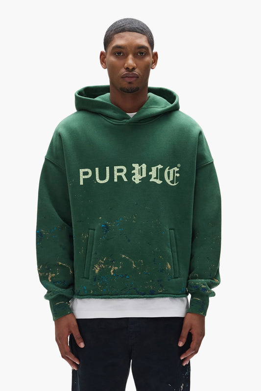 Purple Brand - Half & Half Hoodie -  Green - M4104-HFGH425