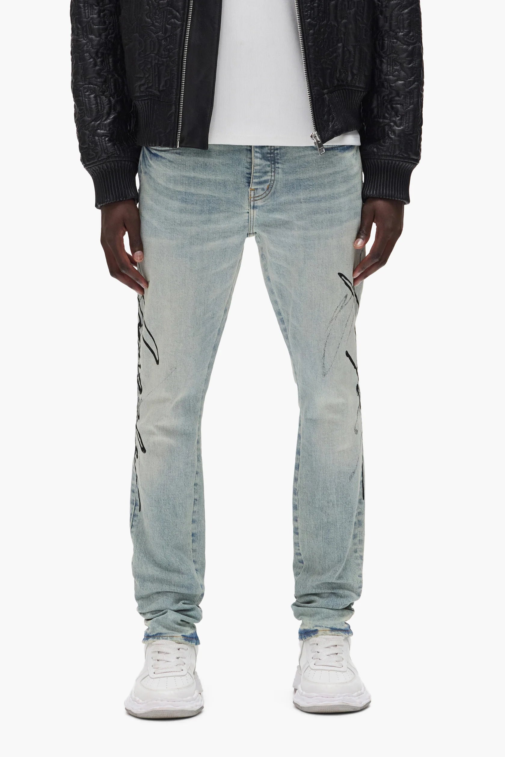 Purple Brand P001 Double Script - Light Indigo -  P001-SDPL425 Purple Brand