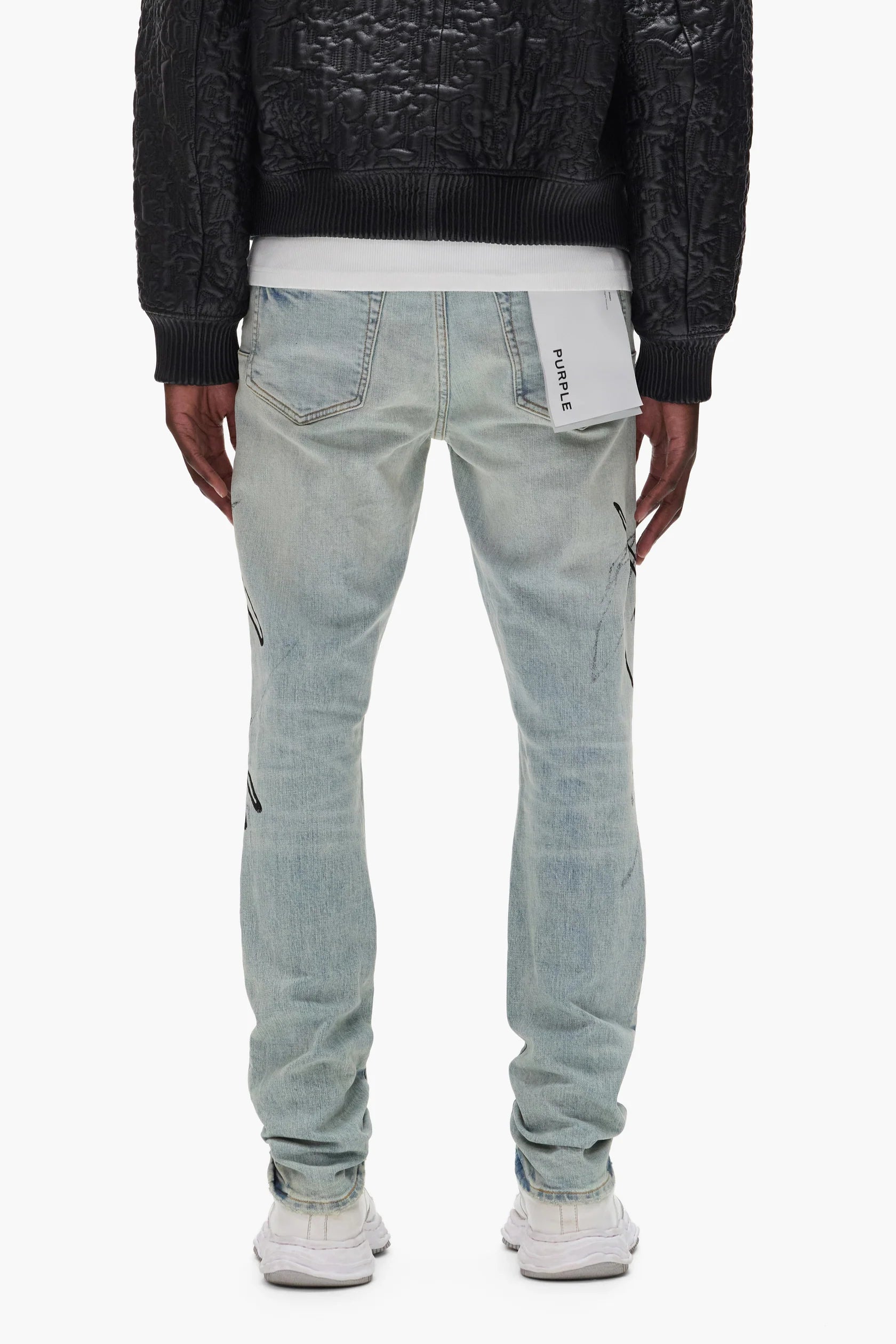 Purple Brand P001 Double Script - Light Indigo -  P001-SDPL425 Purple Brand