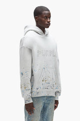 Purple Brand - Studded Gothic Camo Hoodie - Gray - P401-HFGC425 Purple Brand