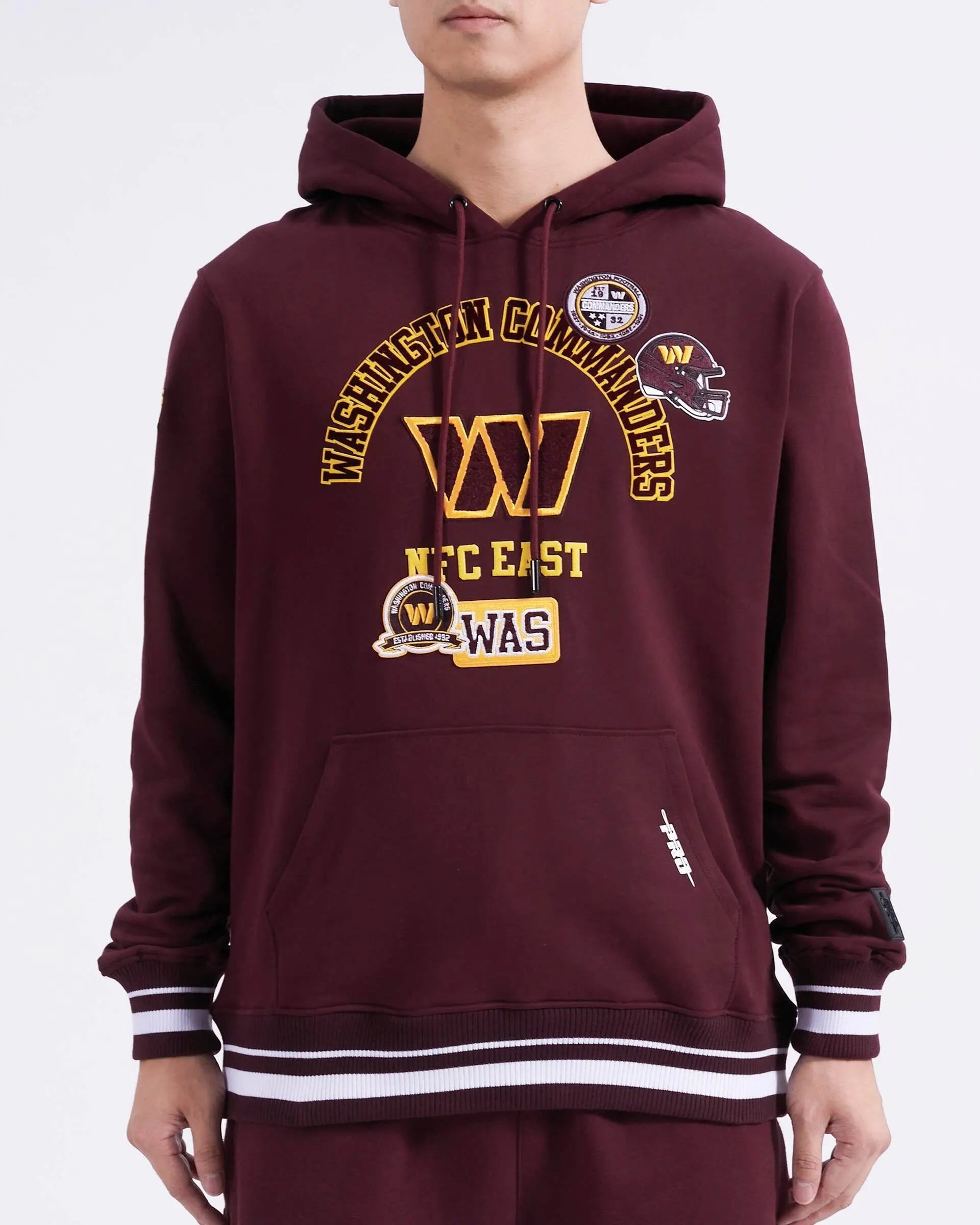 Pro Standard - Washington Commanders Area Code M Rib Flc Po Hoodie - Wine - BLVD