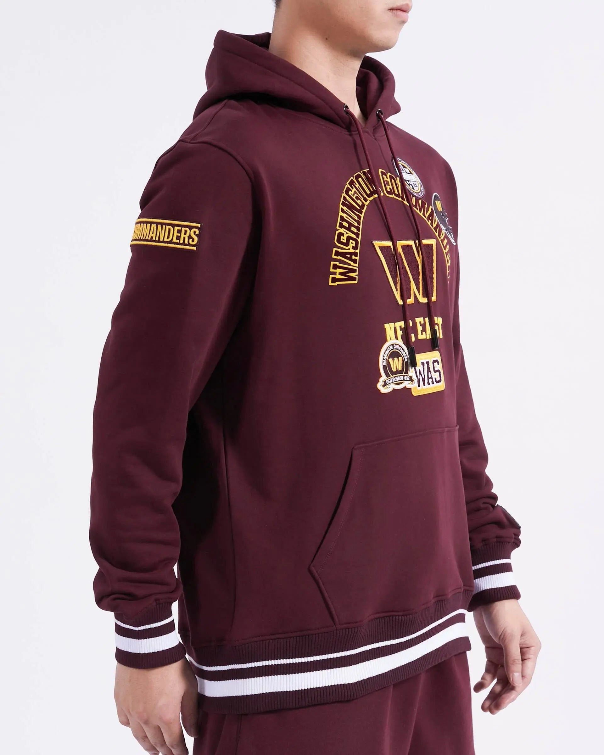 Pro Standard - Washington Commanders Area Code M Rib Flc Po Hoodie - Wine - BLVD