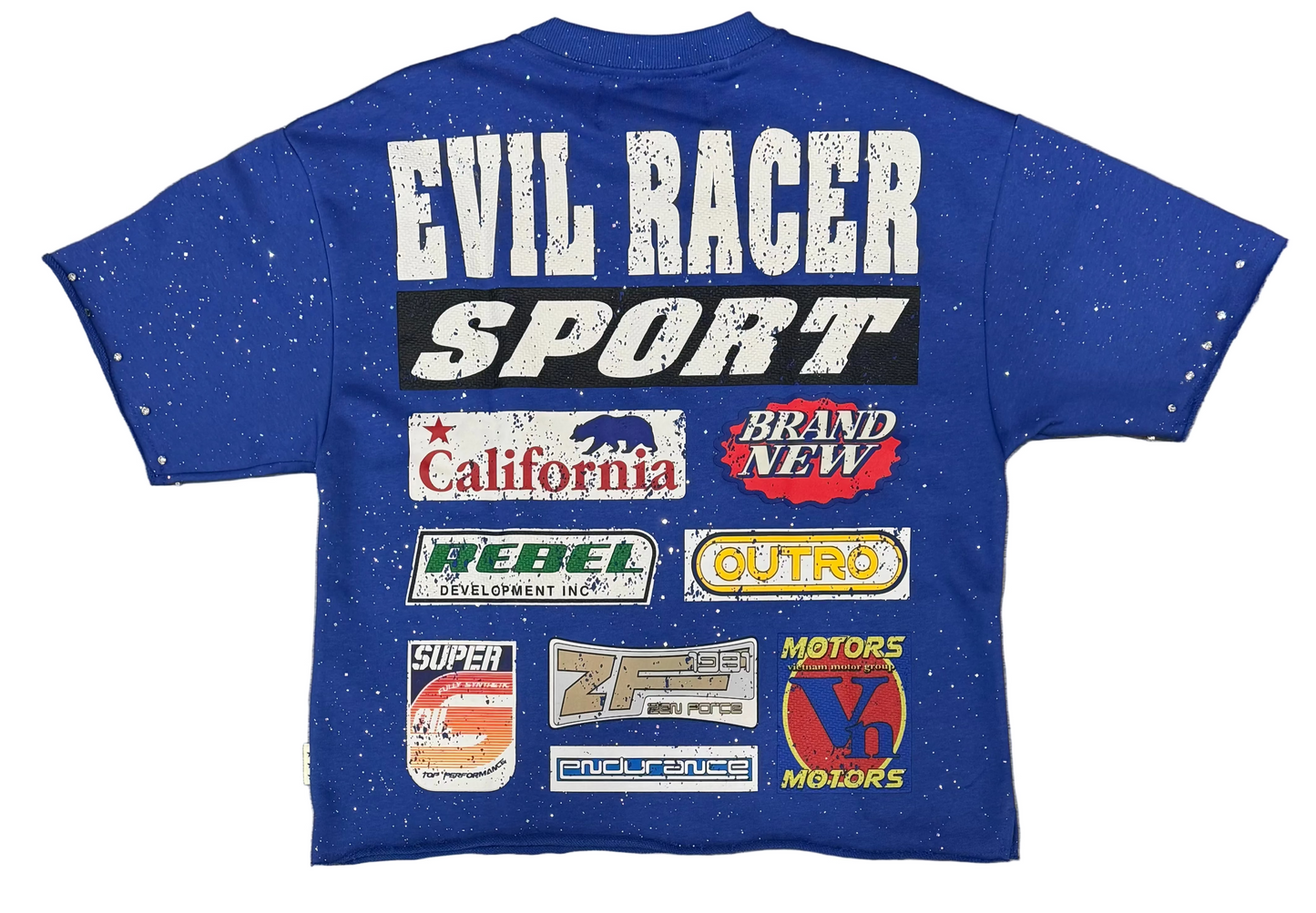 Bkys - Men's "Evil Racer" F-terry Cropped T-shirt