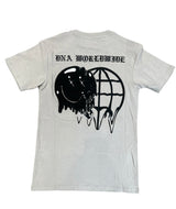 Dna Men Worldwide Drip T-Shirt ( Grey / Black )