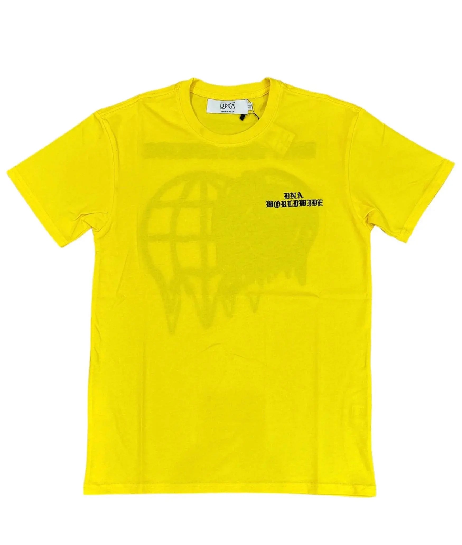 Dna Men Worldwide Drip T-Shirt (Yellow / Black) - BLVD