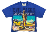 Bkys - Men's "Evil Racer" F-terry Cropped T-shirt