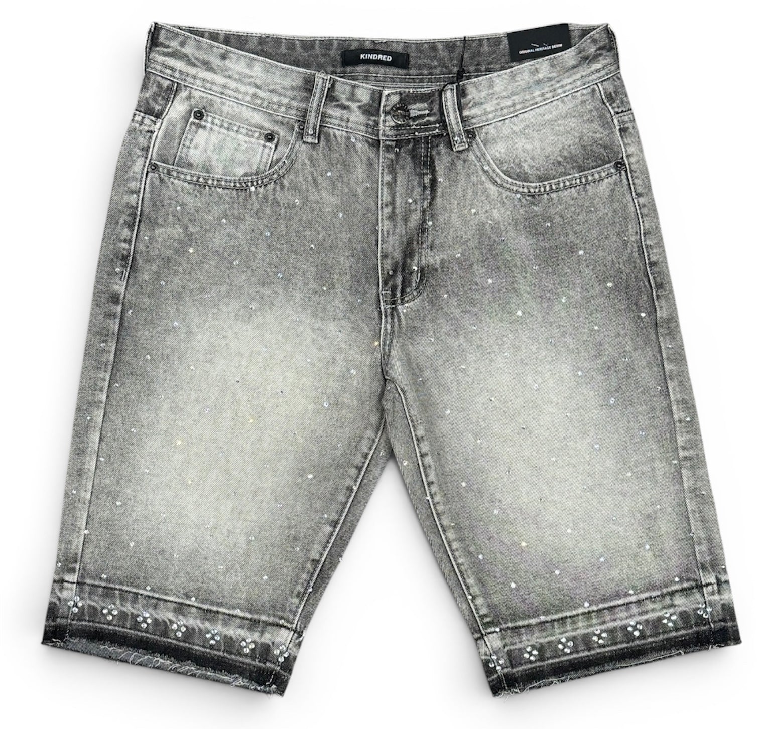 Kindred - Premium Rhinestone Short - Grey