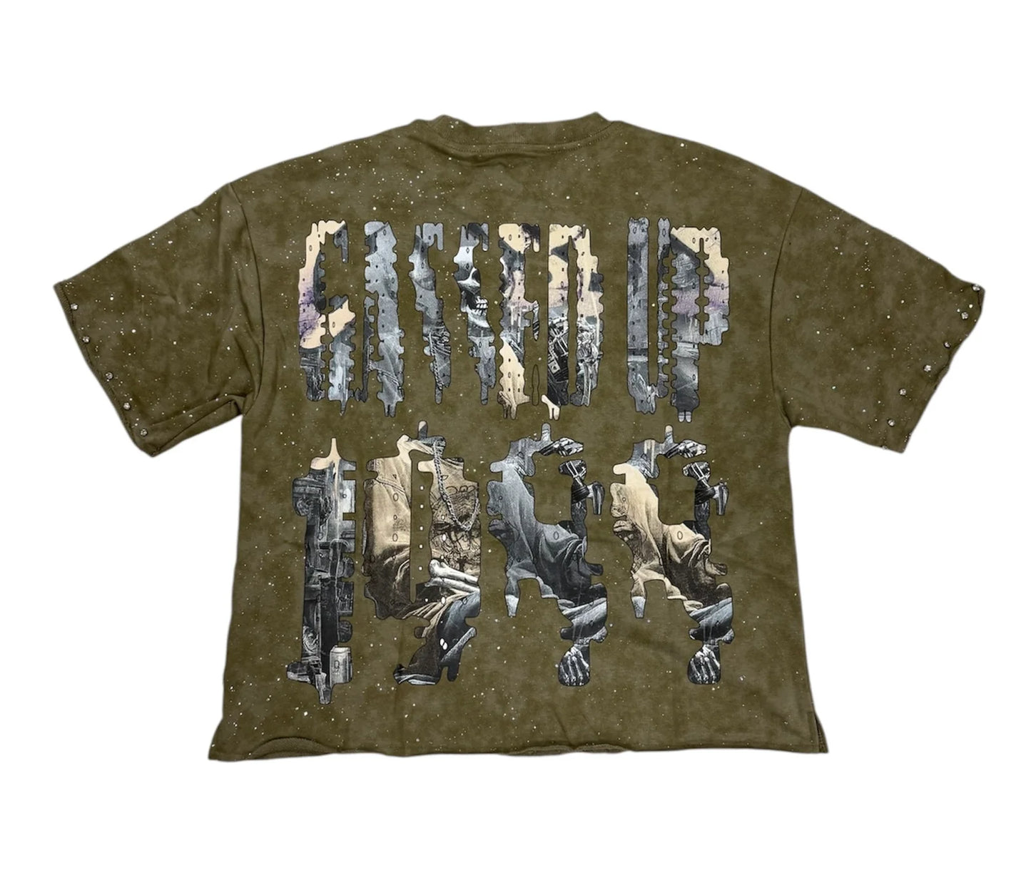 Bkys - Men's "Gassed" F-terry Cropped T-shirt