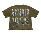 Bkys - Men's "Gassed" F-terry Cropped T-shirt