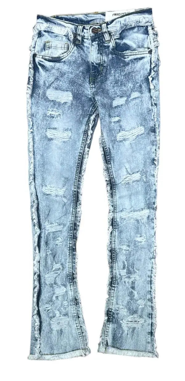 FWRD DENIM Kids Stacked No End Jeans - Ice Blue - BLVD
