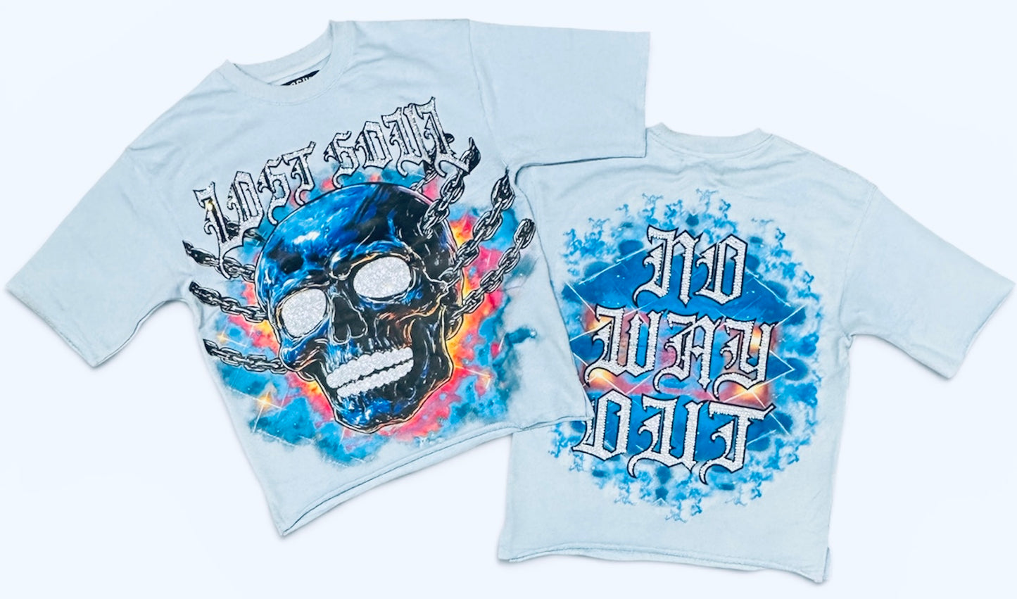 Focus - Lost Souls Rhinestone Cropped Tee