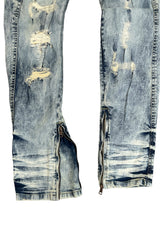 FWRD Denim Men Stacked Jeans With Zipper (Ice Tint)