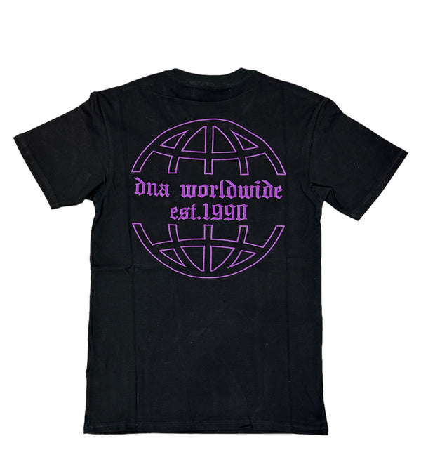 Dna Men Worldwide T-Shirt ( Black / Purple )