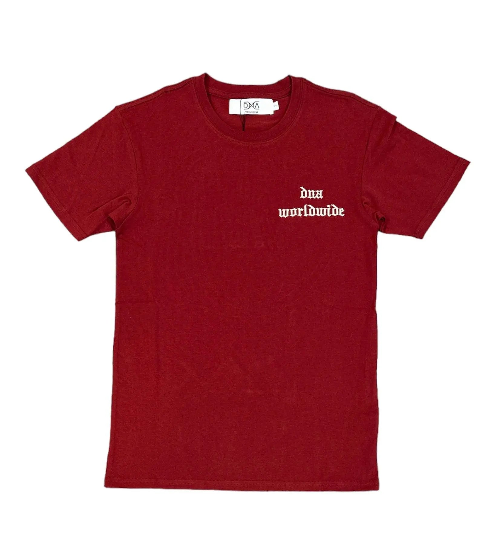 Dna Men Worldwide T-Shirt ( Maroon / Cream ) - BLVD
