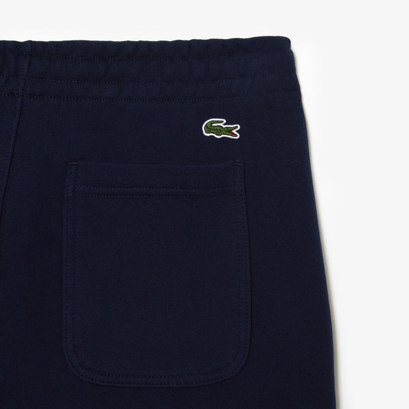 Lacoste Men’s Unbrushed Organic Cotton Fleece Shorts - Navy 166