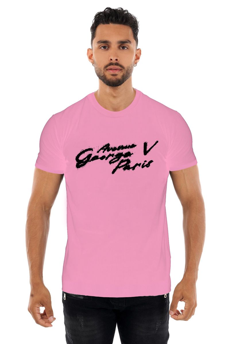 George V - Knitted Tee - Pink George V