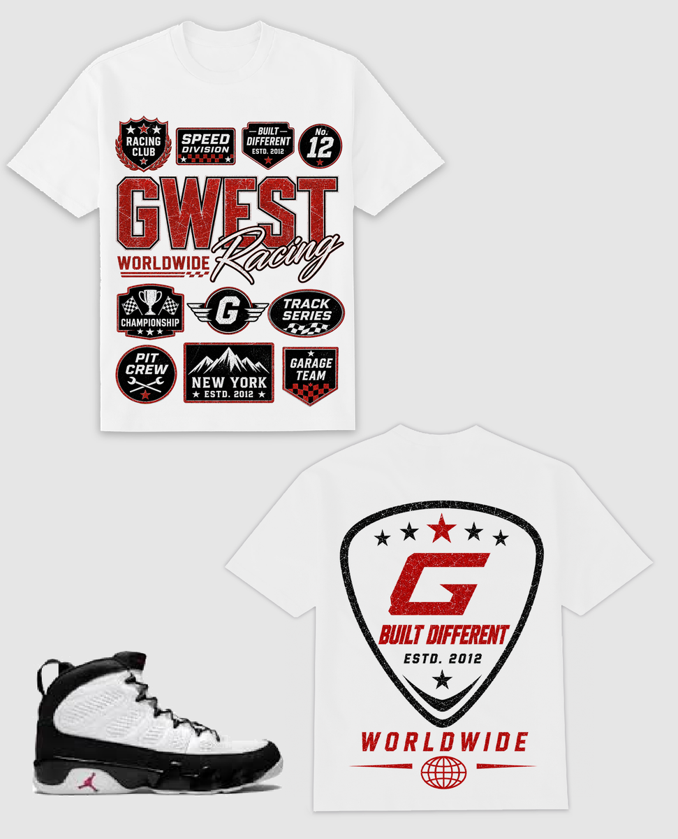 Gwest - Worldwide Racing Tee - White Red