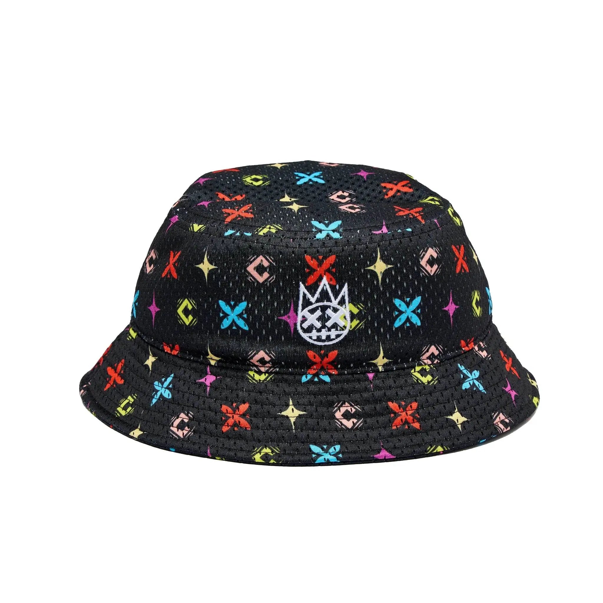 Cult Of Individuality - Mesh Bucket Hat in Cult Repeat Pattern - BLVD