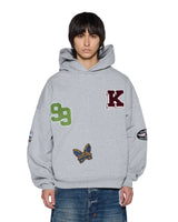 Ksubi - Patched Ekcess Hoodie Grey Marle - Grey KSUBI
