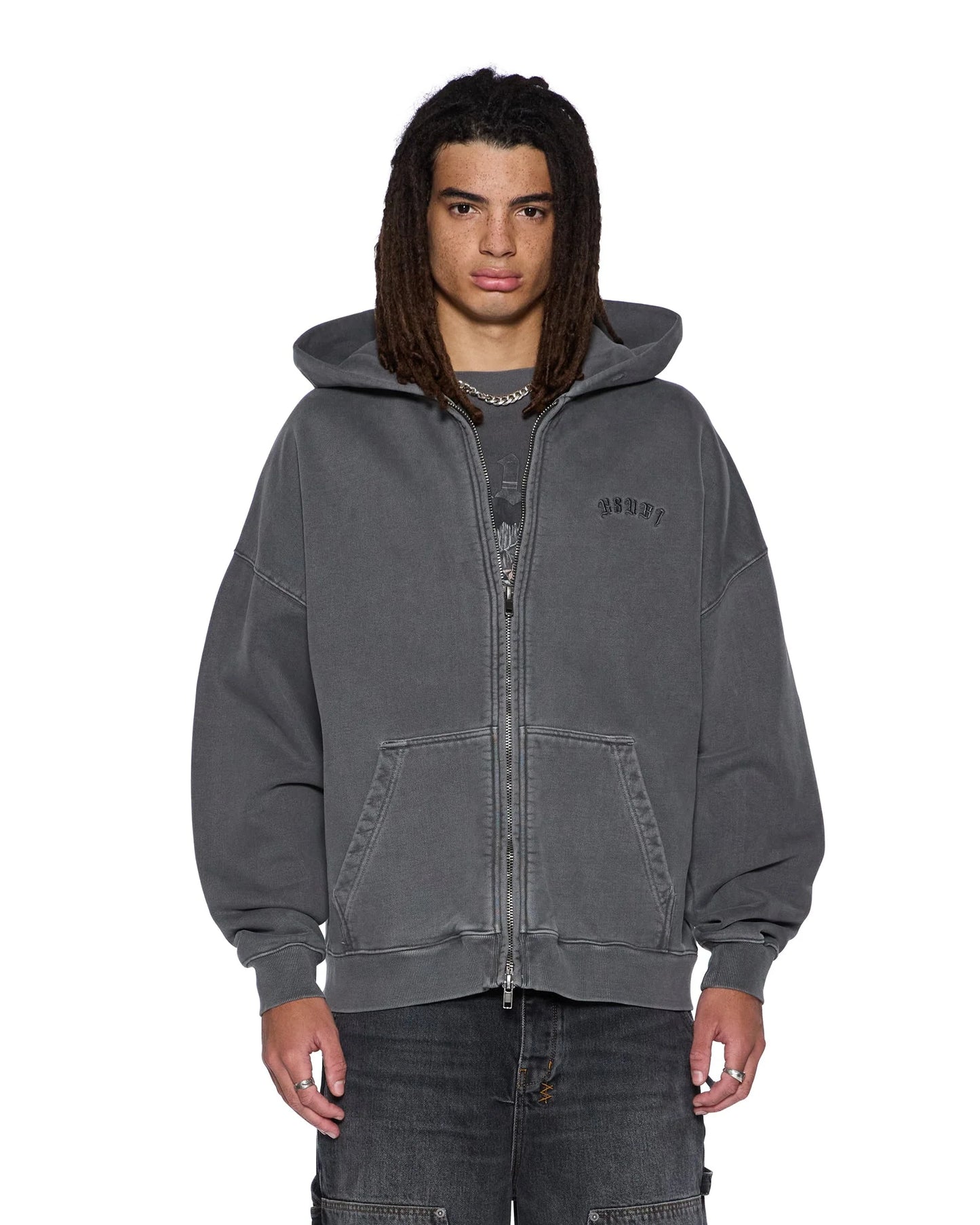 Ksubi - Serpent Ekcess Hoodie - Charcoal Fade KSUBI