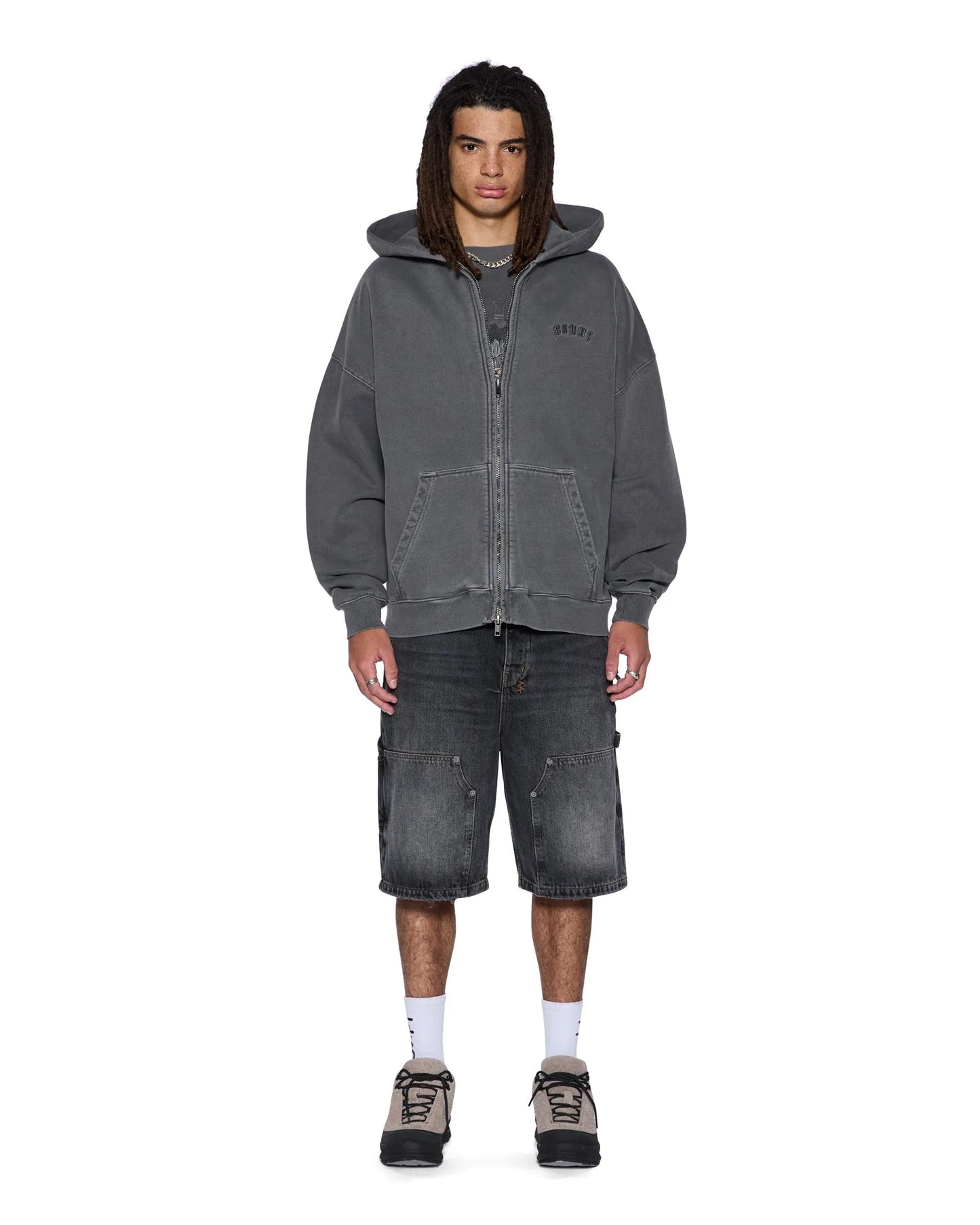 Ksubi - Serpent Ekcess Hoodie - Charcoal Fade KSUBI