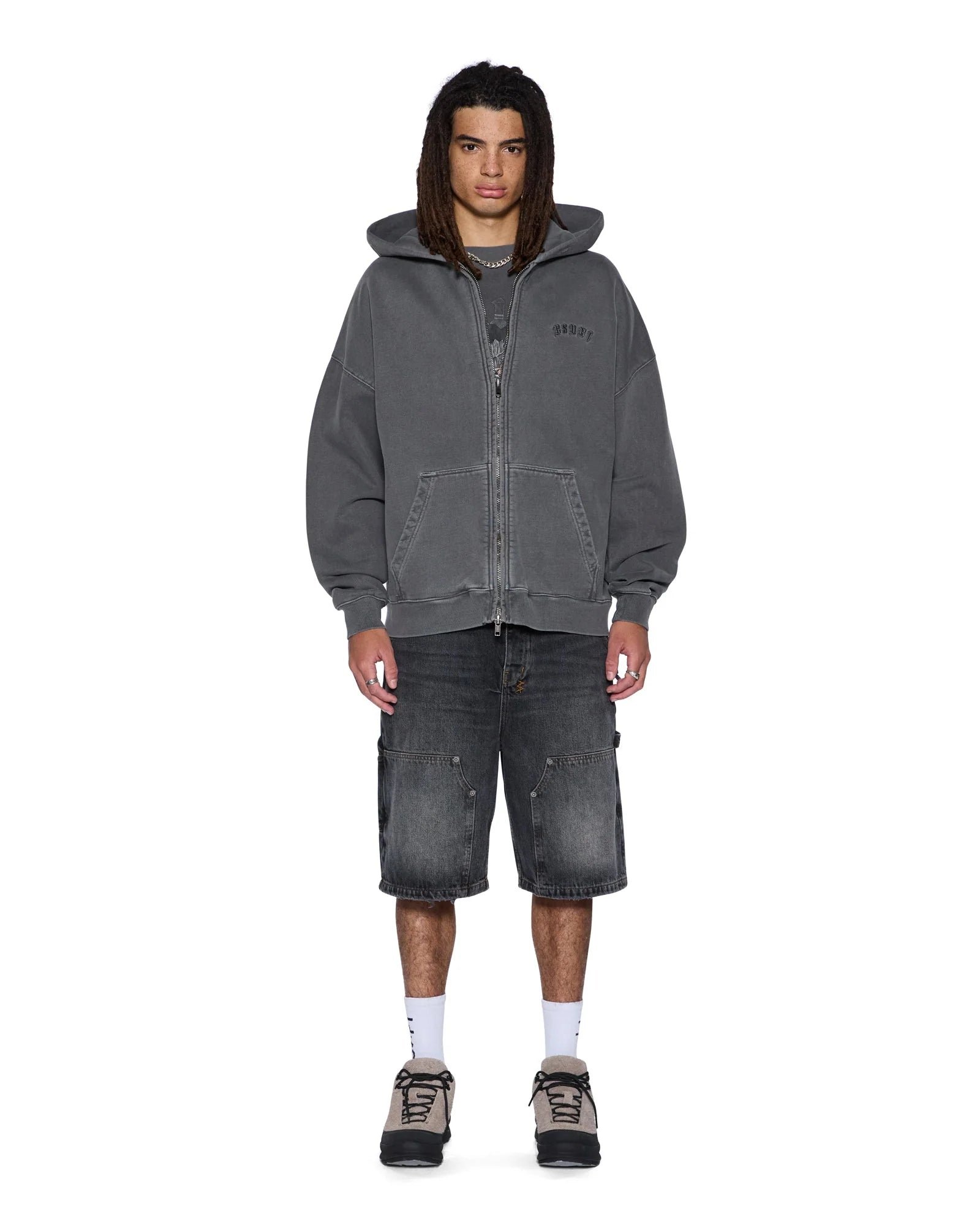 Ksubi - Serpent Ekcess Hoodie - Charcoal Fade KSUBI