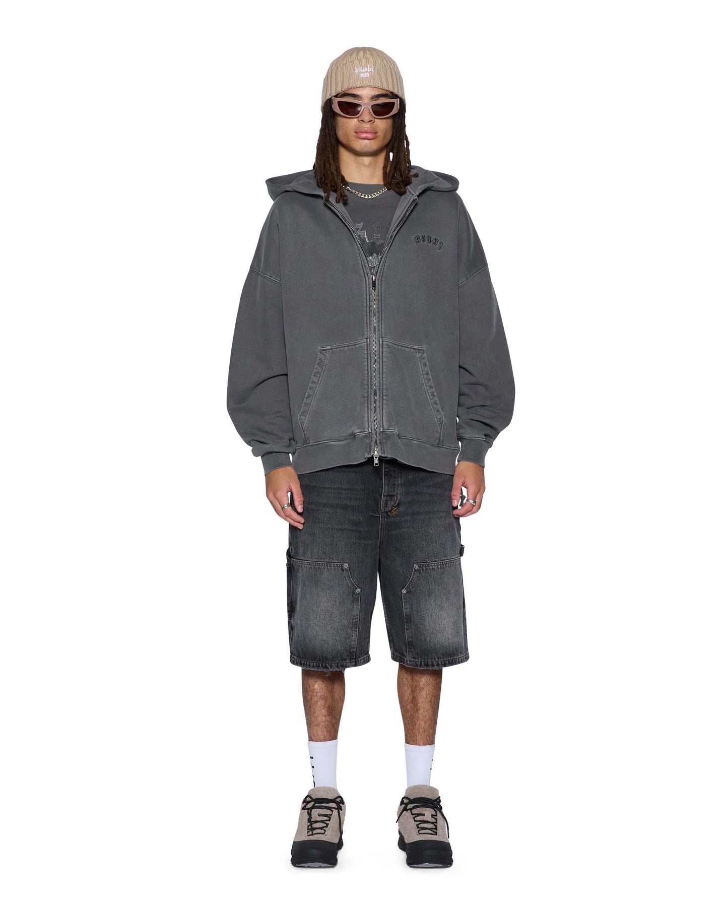 Ksubi - Serpent Ekcess Hoodie - Charcoal Fade KSUBI