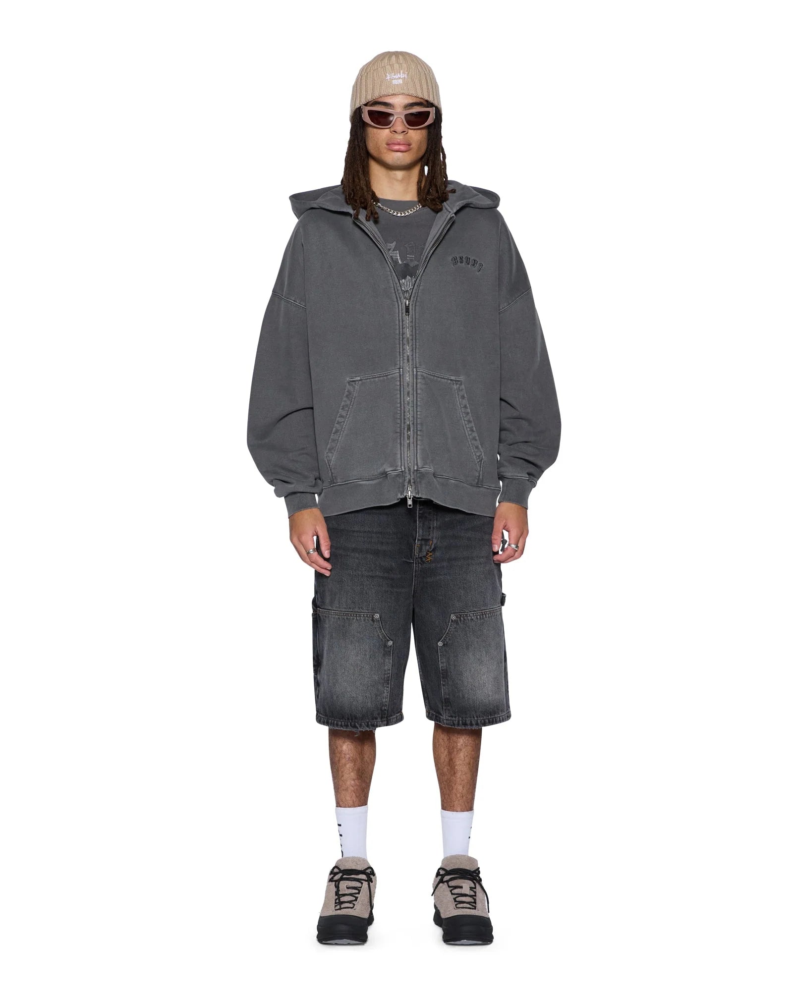 Ksubi - Serpent Ekcess Hoodie - Charcoal Fade KSUBI