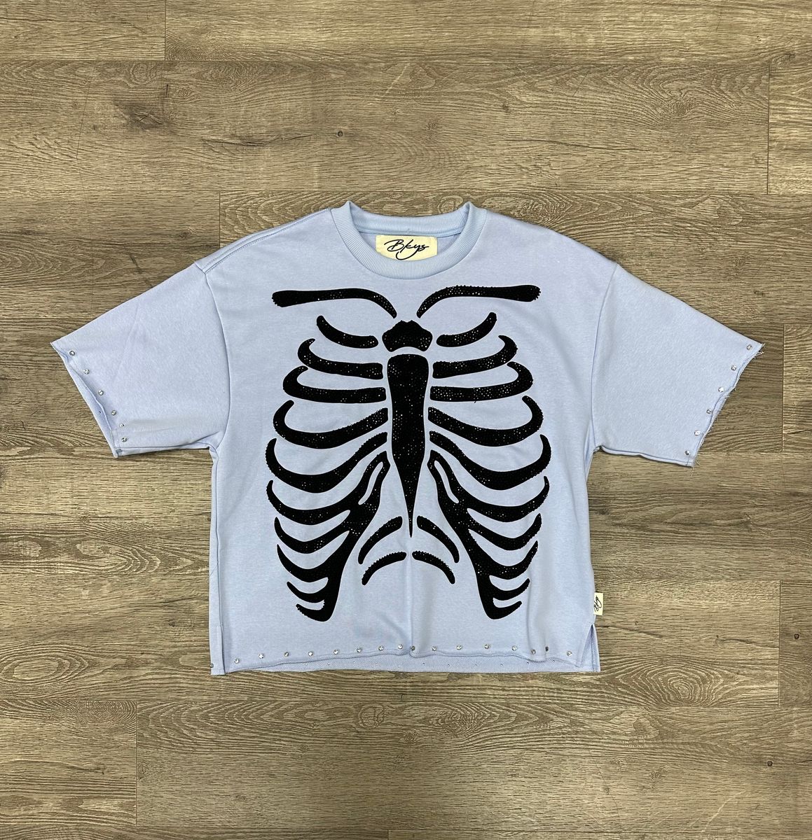 BKYS -"Hurt" F-terry Cropped T-shirt - Ice