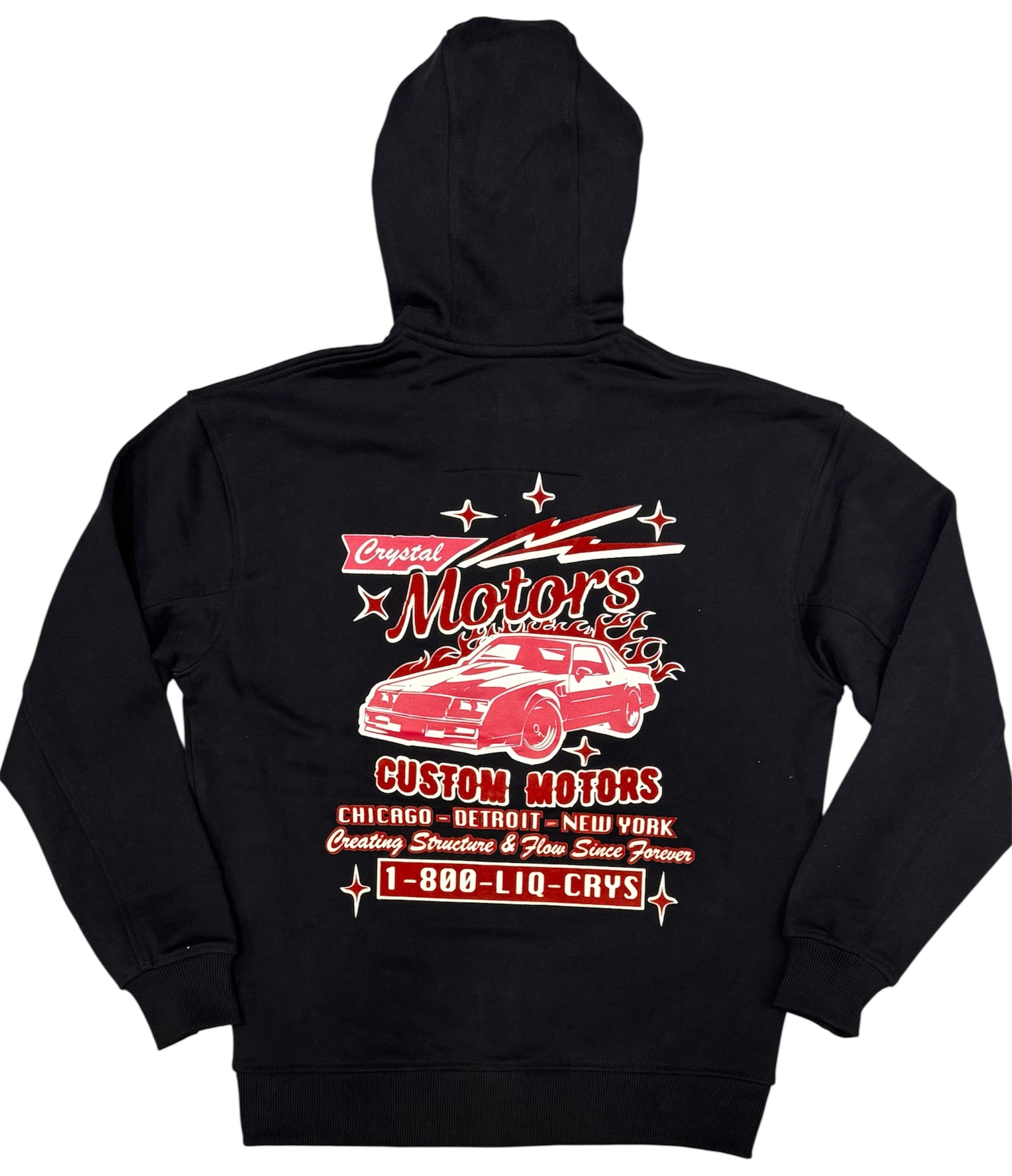Liquid Crystal - Liquid Motors Service Zip Up Hoodie - Black