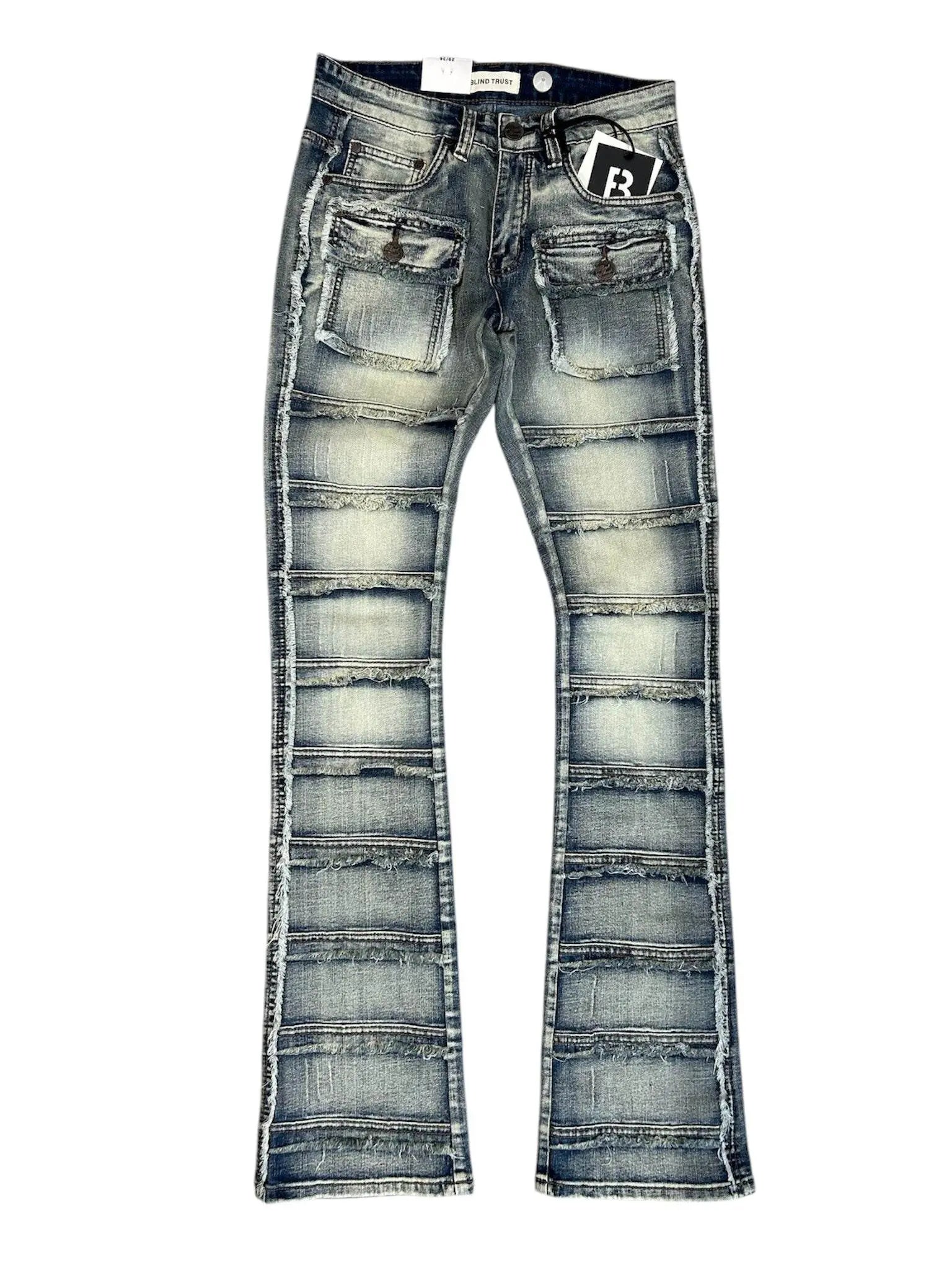 BT Frayed Men Stack Jeans - Light Tint - BLVD