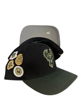 Pro Standard - Nba Milwaukee Bucks Diy Pick Stitch Pinch Front Snapback Hat - Black / Green - BLVD