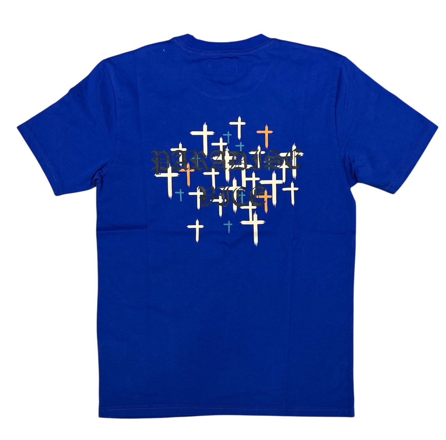 RTA - Liam Short Sleeve Tee | Blue Old English Paradise RTA