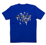 RTA - Liam Short Sleeve Tee | Blue Old English Paradise RTA