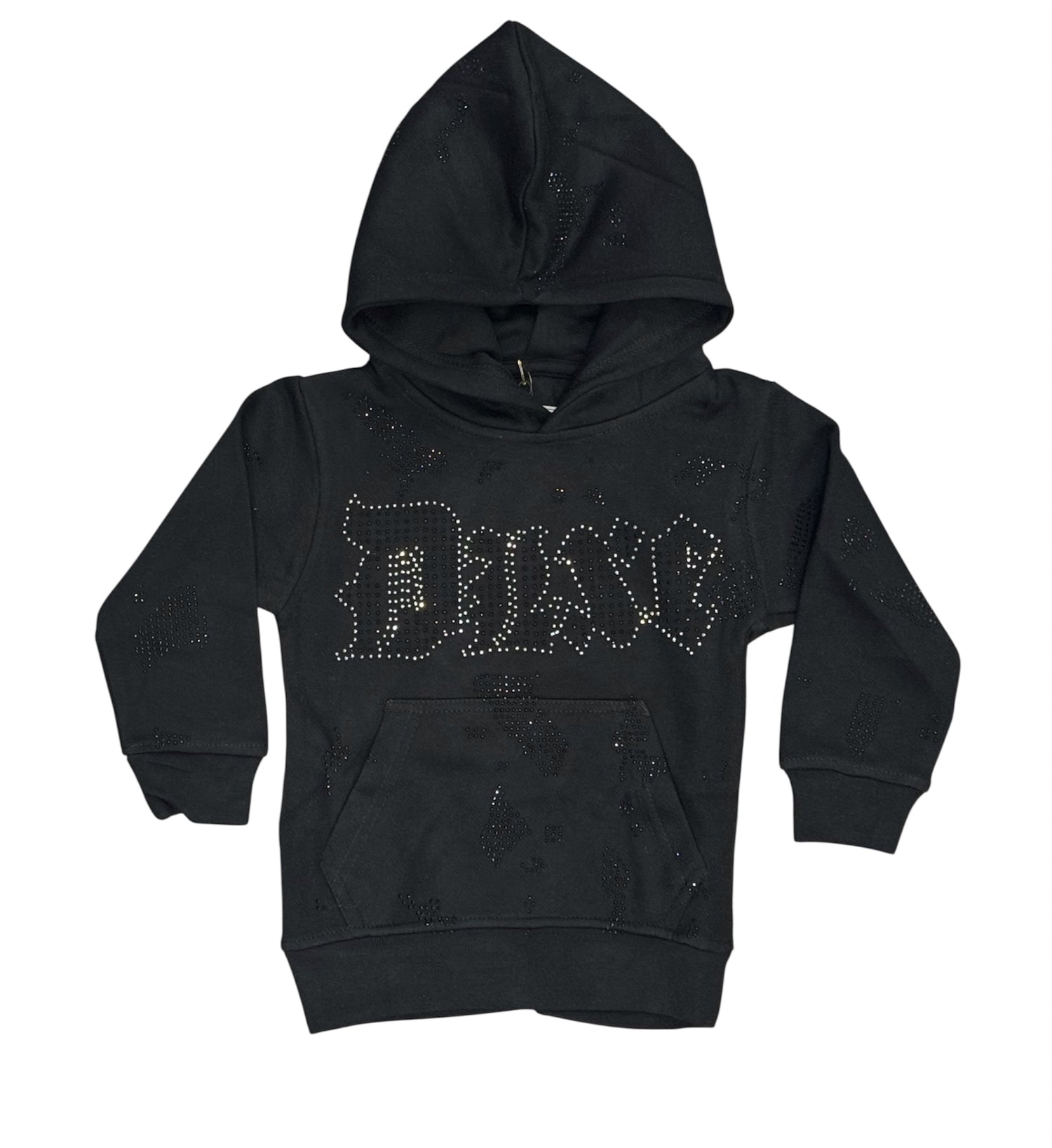 Fwrd Denim - Kids Crystalizes Hoodie - Black FWRD
