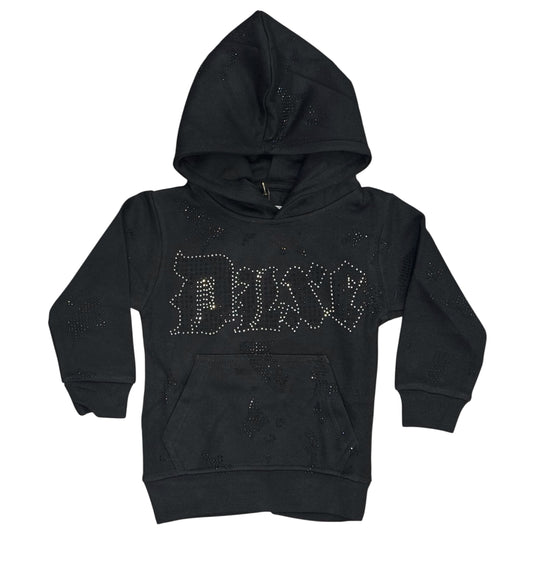 Fwrd Denim - Kids Crystalizes Hoodie - Black