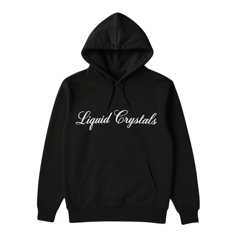 Liquid Crystals - Rhinestone Medusa Hoodie - Black Liquid Crystal