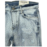 Fwrd Denim - Men Crystalized Jeans - Ice Blue / Royal Blue FWRD
