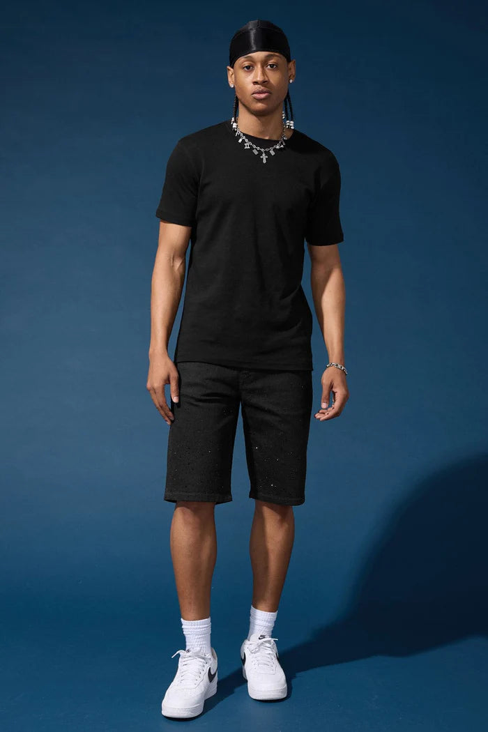 Jordan Craig - OG - Radiant Denim Shorts W Rhinestone