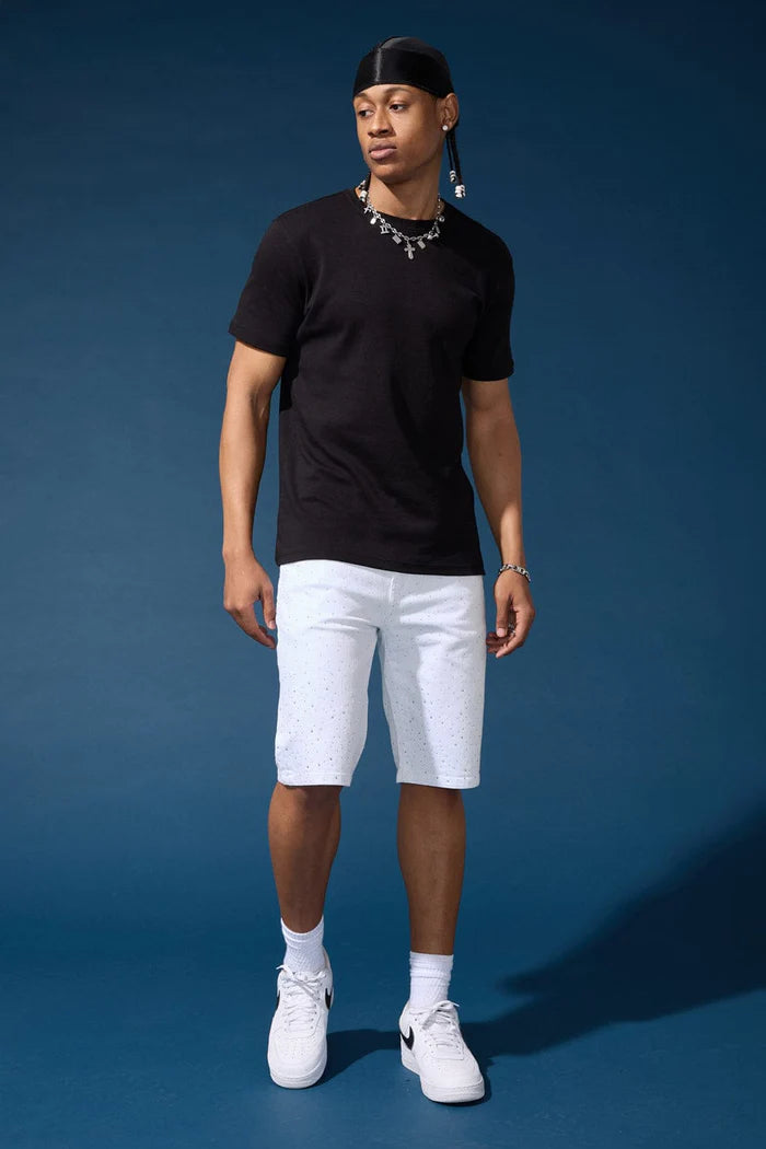 Jordan Craig - OG - Radiant Denim Shorts W Rhinestone