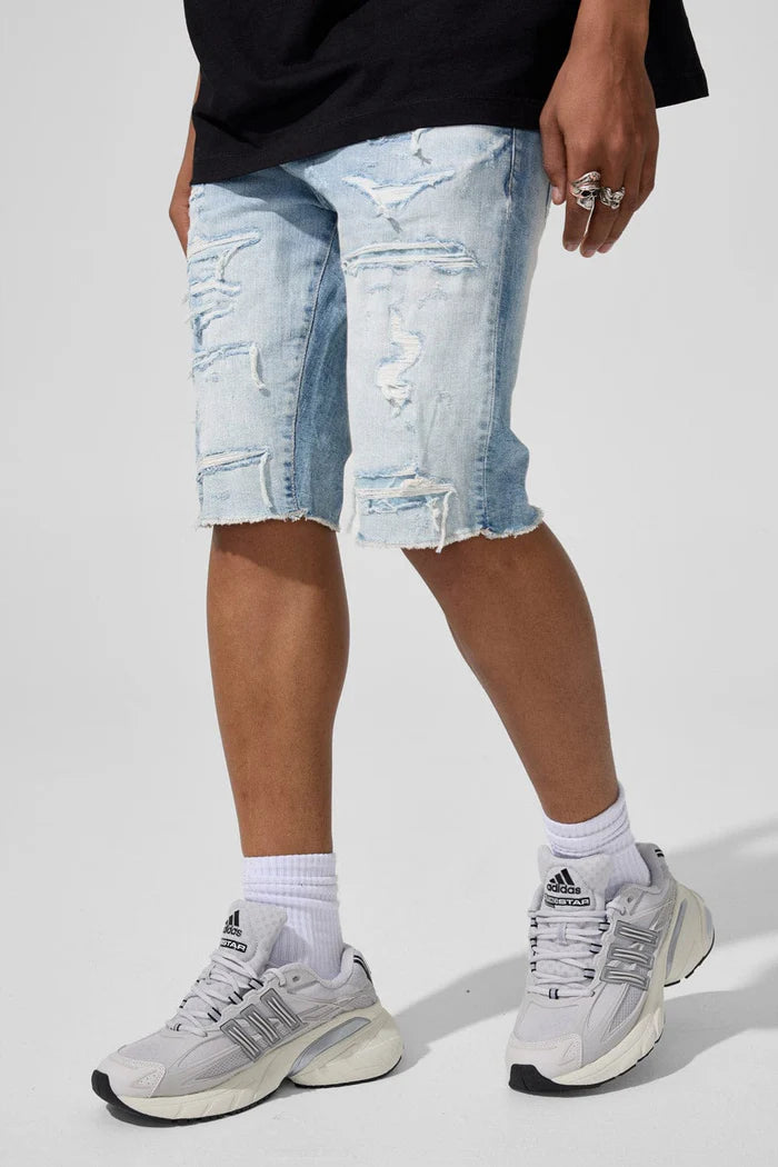 Jordan Craig - Rip And Repair Denim Shorts