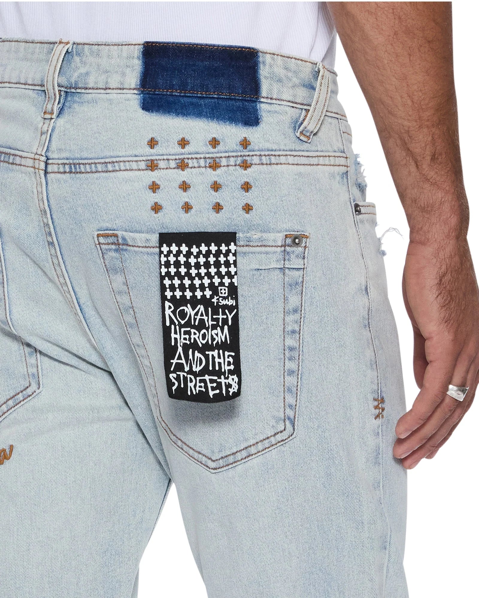 Ksubi Men's - Van Winkle Frost Blue Arch - Stone Wash KSUBI