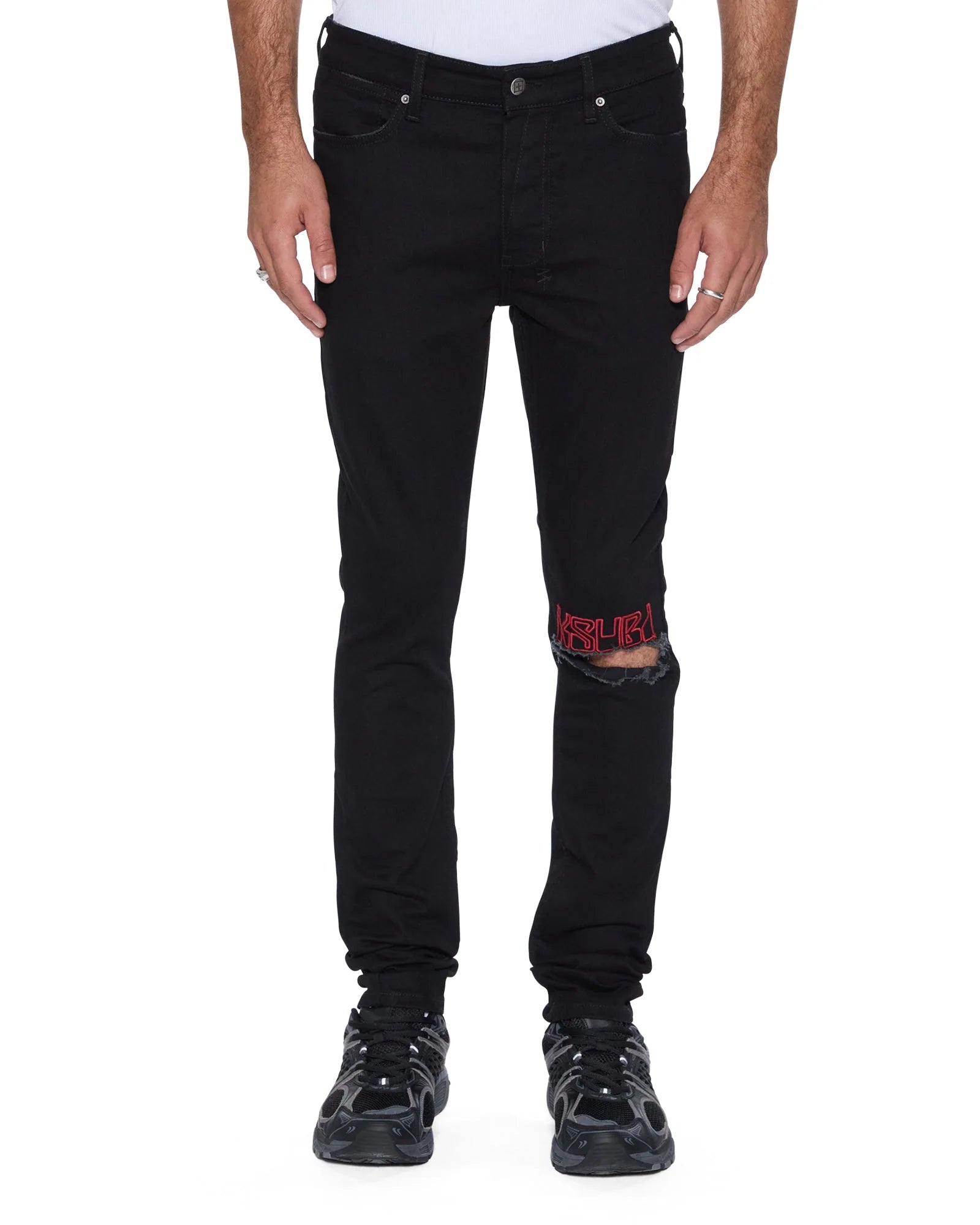 Ksubi Men's - Van Winkle Laid Black Sting - Black KSUBI