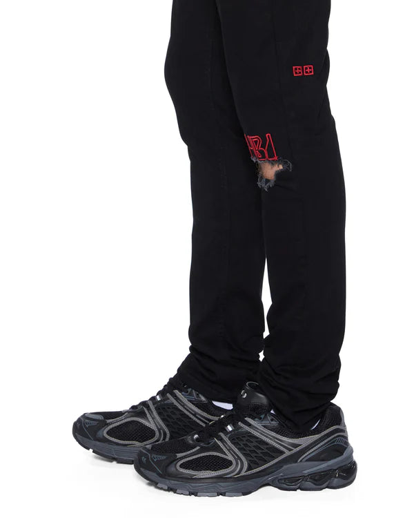 Ksubi Men's - Van Winkle Laid Black Sting - Black KSUBI
