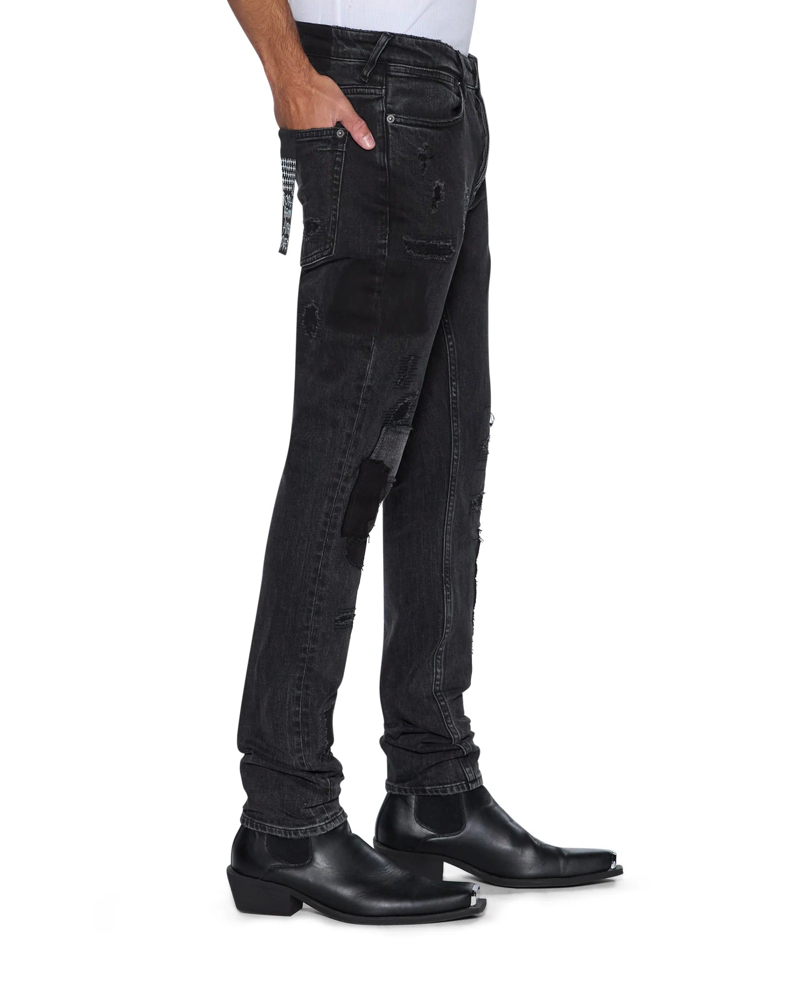 Ksubi Men's - Van Winkle Led Black Rockstar Repair - Black KSUBI