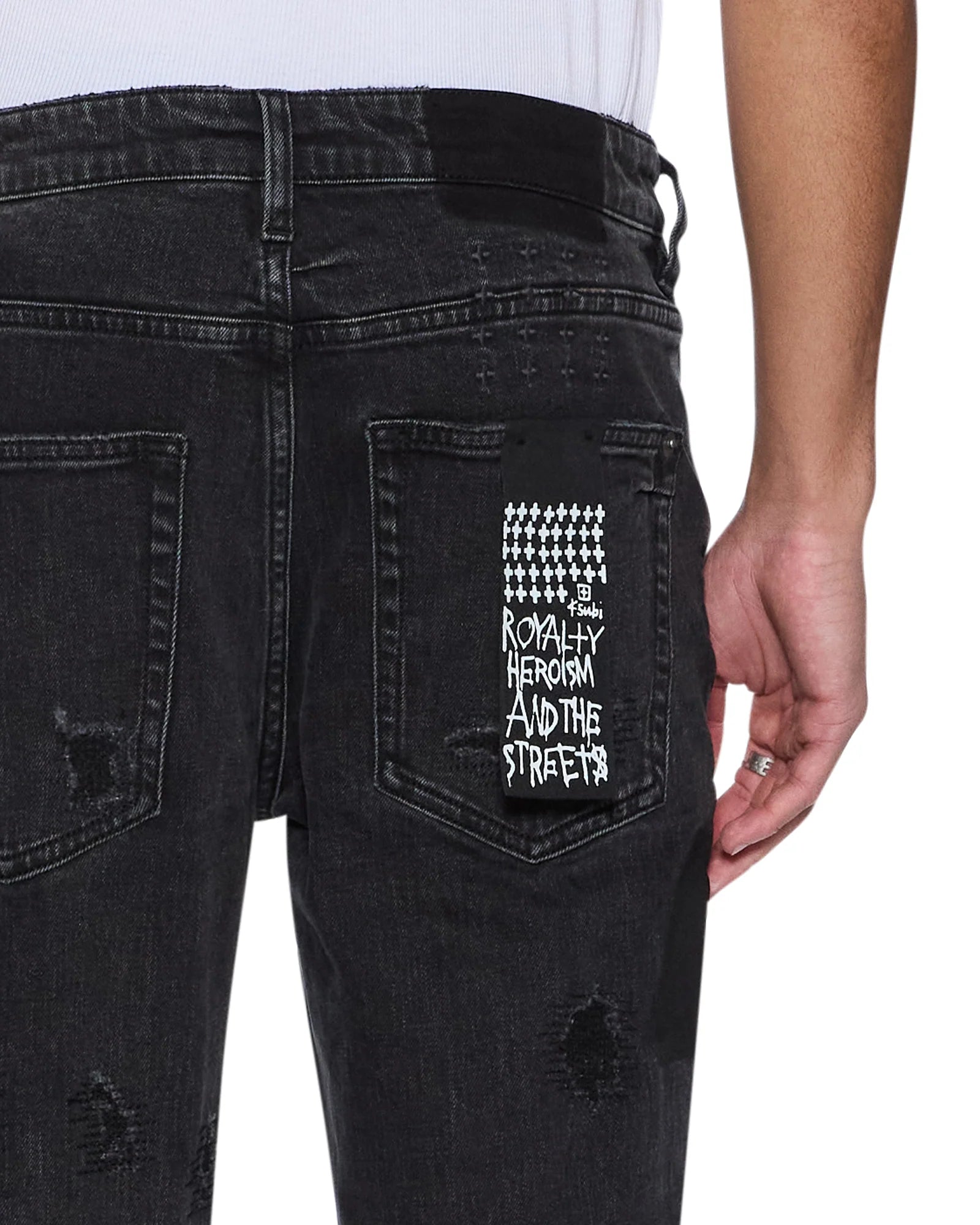 Ksubi Men's - Van Winkle Led Black Rockstar Repair - Black KSUBI