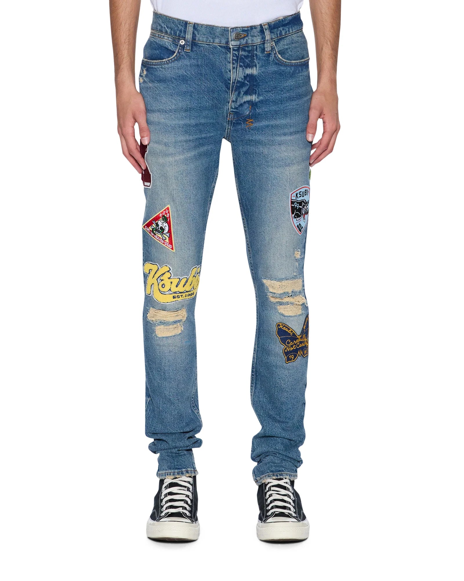 Ksubi Men's - Van Winkle Rodeo Patched - Indigo KSUBI