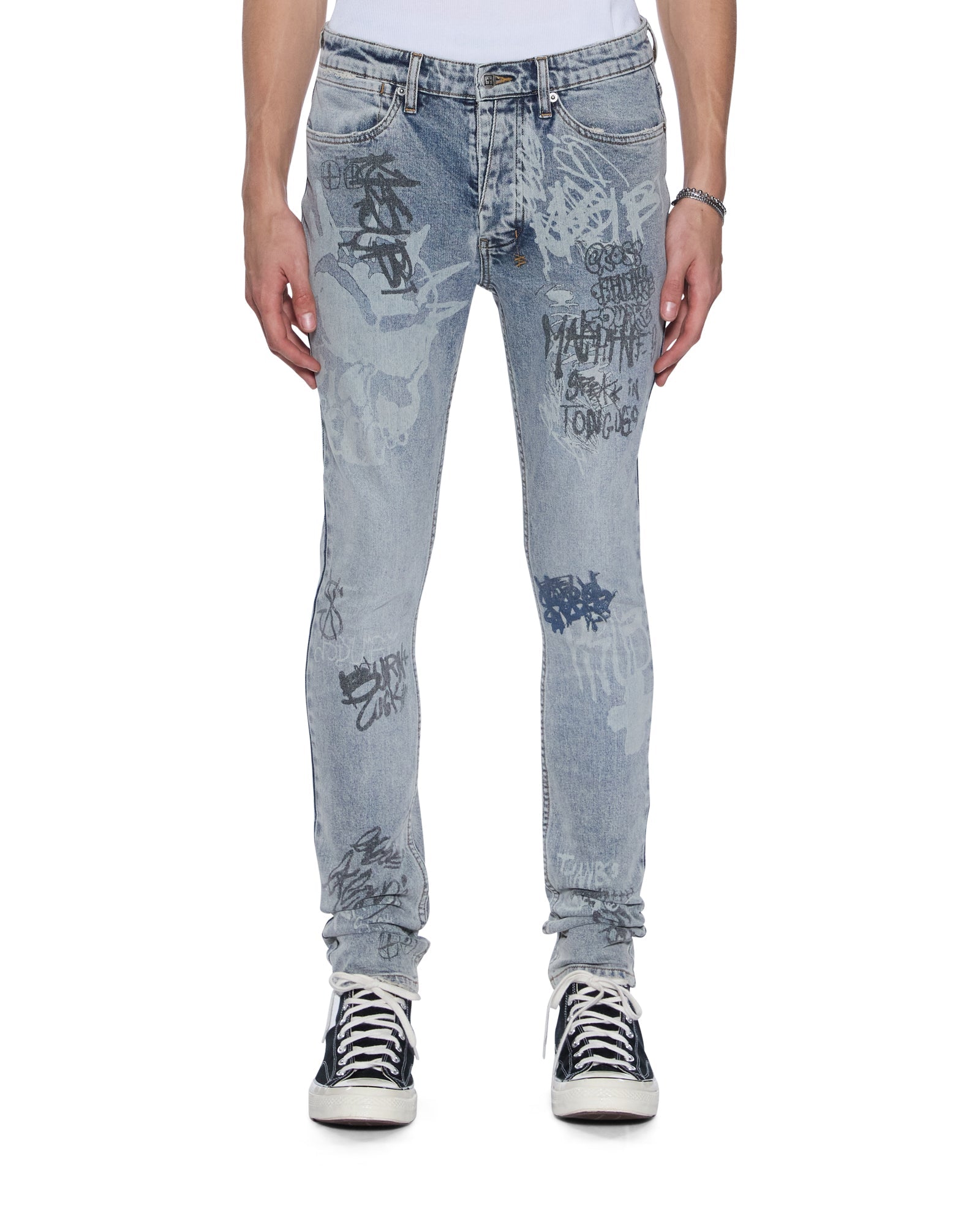 Ksubi Men's - Van Winkle Rogue Blue Graffiti - Blue